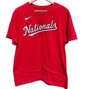 James Wood Washington Nationals Nike Red jersey T-shirt Size Medium